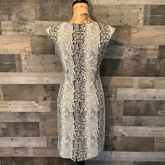 Calvin Klein Cap Sleeve Snakeskin Dress - Picture 2 of 16